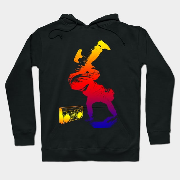 bboy colored Hoodie by hottehue